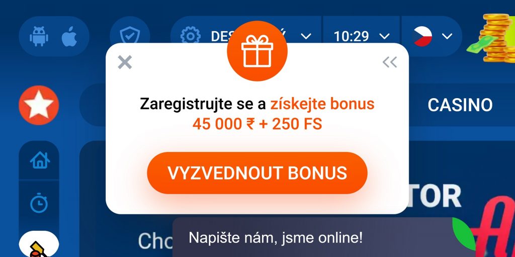 Bonusová nabídka Mostbet Casino